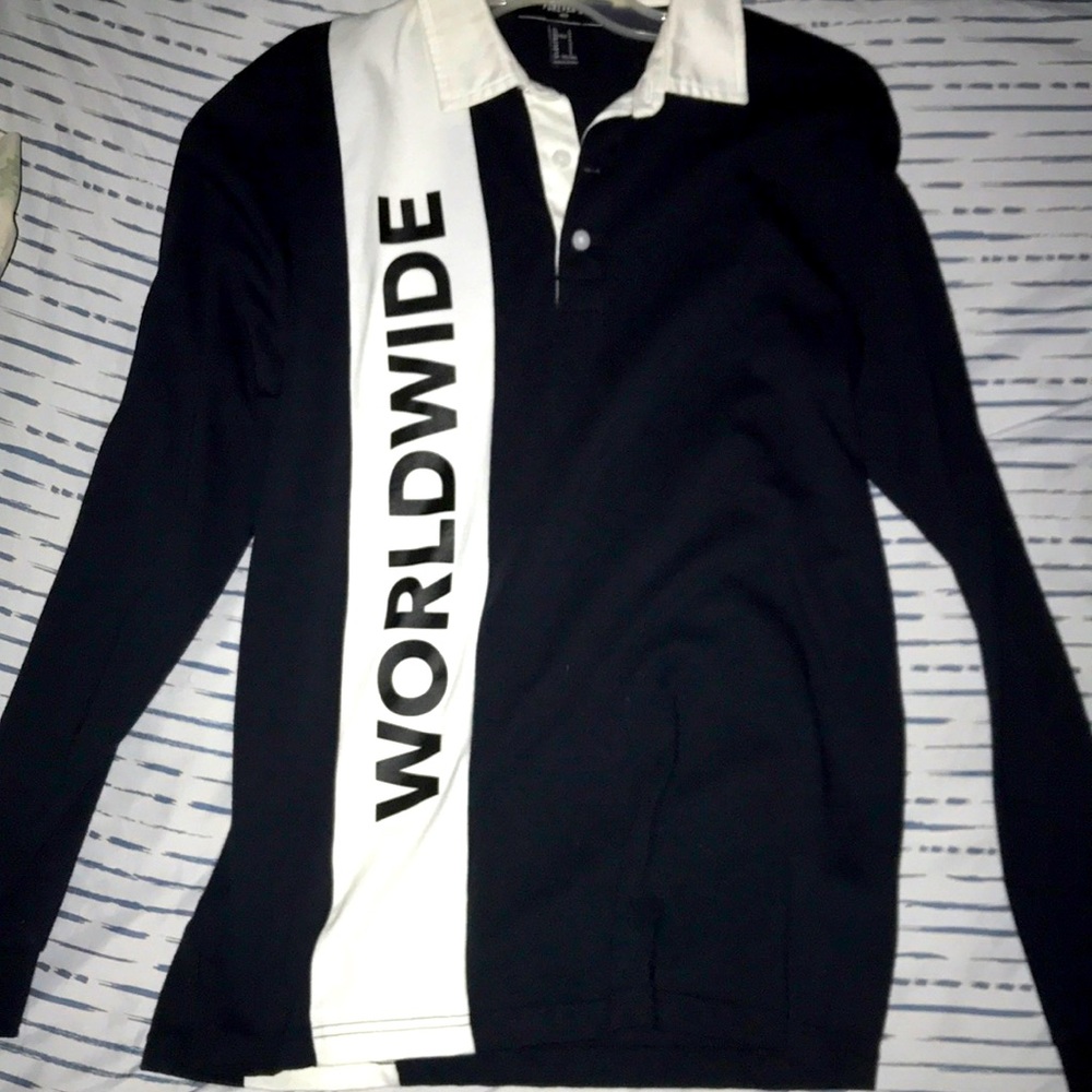 Forever 21 Men Worldwide Long Sleeve Shirt